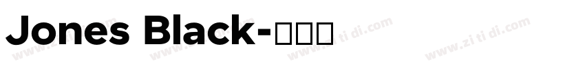 Jones Black字体转换